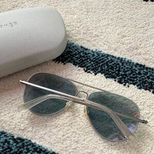 Warby Parker Dempsey 2150 58-14-140 - Aviator-style sunglasses, like new